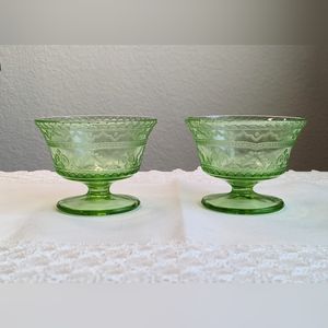Two Antique Federal Patrician Sherbet Dishes